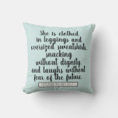 彼女おもしろいは服を着た引用文 クッション (正面)