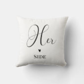彼女おもしろいサイドブラック&ホワイト装飾用クッション クッション (裏面)