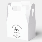 彼女お気に入りののお気に入りの結婚式の引き出物ハート フェイバーボックス (オープン)