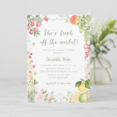 彼女お洒落は市場から外れているブライダルシャワー 招待状 (スタンド正面)