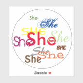 彼女かカスタムの代名詞 シール (シート)