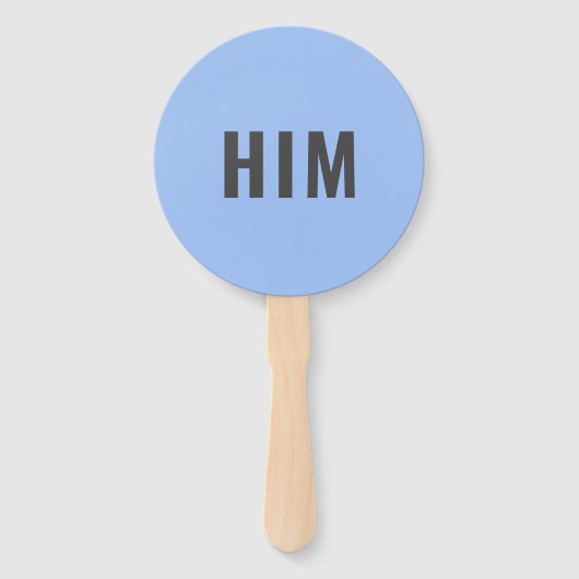 彼女か彼? |新郎新婦ピンクブルー結婚のゲーム ハンドファン (裏面)