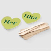 彼女か彼？ |新郎新婦レトロ結婚のゲーム ハンドファン (組立なし)