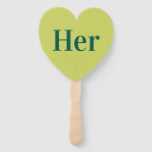 彼女か彼？ |新郎新婦レトロ結婚のゲーム ハンドファン (正面)