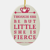 彼女があるが、けれども少し彼女は激しいです セラミックオーナメント (正面)
