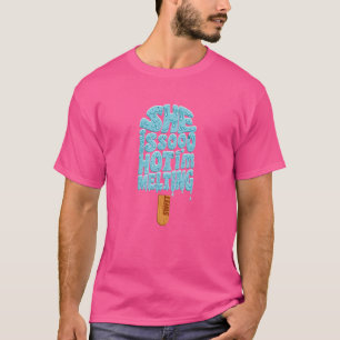 彼女があんなにセクシーでアイスキャンディーが溶けちゃうカップル Tシャツ