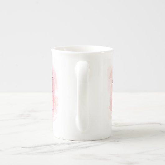 彼女がしかし少し罰金の骨灰磁器のマグあるけれども ボーンチャイナマグカップ (裏面)