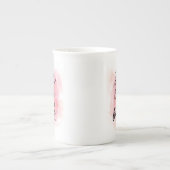 彼女がしかし少し罰金の骨灰磁器のマグあるけれども ボーンチャイナマグカップ (正面)