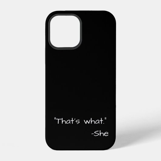 彼女がそう言ったフレーズ 冗談 iPhoneケース (裏面)