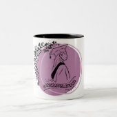 彼女がやったんだ!」 卒業マグfor Her – ピンクデザイン ツートーンマグカップ (中央)