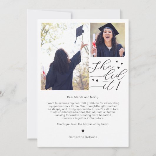 彼女がやった!ハートスクリプトクラス2025卒業 サンキューカード (裏面)