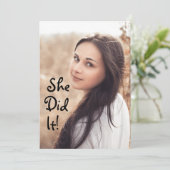 彼女がやった！写真の卒業発表 招待状 (スタンド正面)