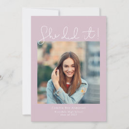 彼女がやった！卒業パーティーの写真 招待状