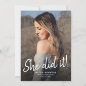 彼女がやった！卒業写真招待状 招待状 (正面)