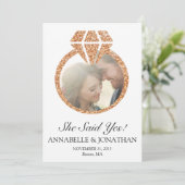 彼女がイエスと言った婚約パーティーの招待状 招待状 (スタンド正面)