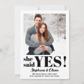 彼女がイエスと言った フォトエンゲージメント発表 セーブザデート (正面)