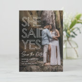 彼女がイエスと言った フォト セーブ・ザ・デート (スタンド正面)