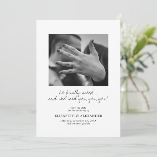 彼女がイエスと言った 現代の結婚発表 セーブザデート (スタンド正面)