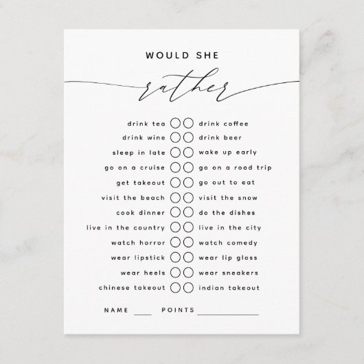 彼女がエンクロージャカードエレガントをスクリプトで書くか エンクロージャーカード (正面)