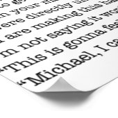 彼女がオフィスで言ったことすべてだ ポスター (角)