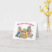 彼女がクリスマスカードだと思わない カード (黄色い花)