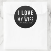 彼女がゴルフをさせると妻が大好遊き ラウンドシール (バッグ)