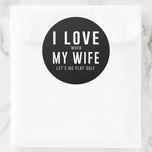 彼女がゴルフをさせると妻が大好遊き ラウンドシール (バッグ)