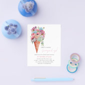 彼女がスクープされた予算のブライダルシャワー チラシ (シングル)