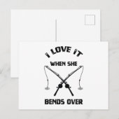 彼女がバンドを組むのが大好き – 漁師おもしろいさん ポストカード (正面/裏面)