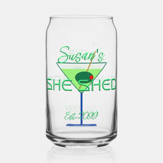 彼女がパブビール缶グラス飲み物用品 ガラス缶 (正面)