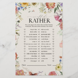 彼女がフローラブライダルシャワーのゲーム