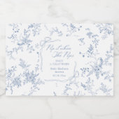 彼女がポップするときポップ・アートのにブルーボウ赤ちゃんシャワー リキュールボトルラベル (シングルラベル)