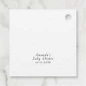 彼女がポップするときポップ・アートのにポプシクルの赤ちゃんシャワー フェイバータグ (裏面)