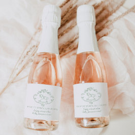 彼女がポップするときポップ・アートのに、トイルドゥジュエージグリーンit スパークリングワインラベル