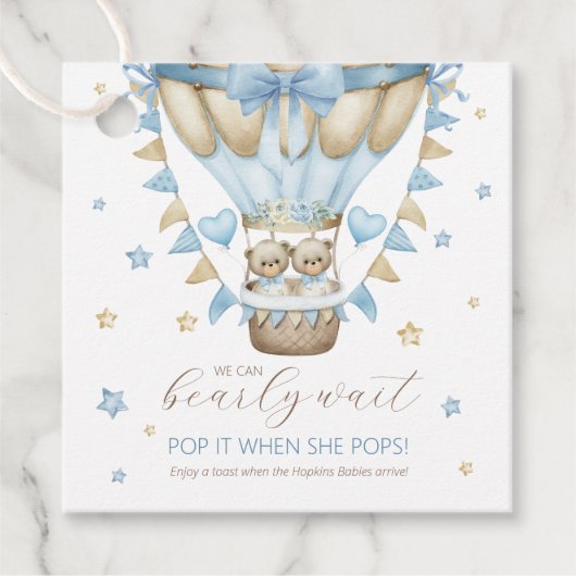 彼女がポップすると、我々はツインポップ・アートのボーイを待つことができる フェイバータグ (正面)