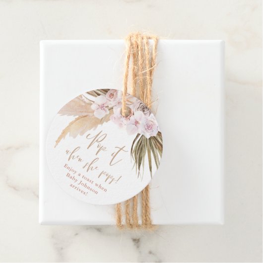 彼女がポップする時にポップして パンパスグラス 熱帯の葉 フェイバータグ (インサイチュ)