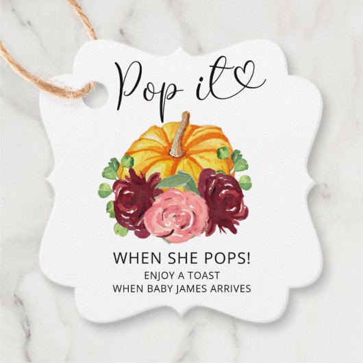 彼女がポップ・アートのかぼちゃをポップするとき フェイバータグ (正面)