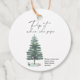 彼女がポップ・アートのクリスマスツリーをポップすエレガントる時に フェイバータグ