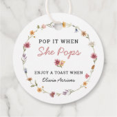 彼女がポップ・アートのシャンパンを好む時はワイルドフラワー フェイバータグ (裏面)