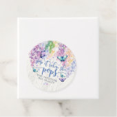 彼女がポップ・アートのシャンパンベビーシャワーラベルをポップするとき フェイバータグ (インサイチュ)