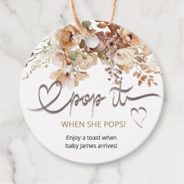 彼女がポップ・アートのフローラの赤ちゃんシャワーをポップするとき フェイバータグ