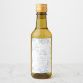 彼女がポップ・アートのフローラブルーベビーシャワーをポップする時 ワインラベル (正面)