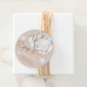 彼女がポップ・アートのベビー象の赤ちゃんシャワーをポップするとき フェイバータグ (インサイチュ)