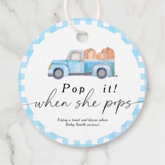 彼女がポップ・アートのポップするとき – パンプキントラック – フェイバータグ (裏面)