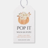 彼女がポップ・アートのポップメッセージカード ギフトタグ (正面)