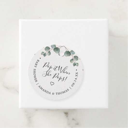 彼女がポップ・アートのユーカリポップショウエレガントーをベビーするとき フェイバータグ (インサイチュ)