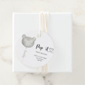 彼女がポップ・アートの赤ちゃんシャワーをポップするときにそれを耐える フェイバータグ (インサイチュ)