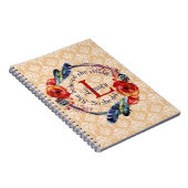 彼女がモノグラム信じのフローラを行うことができる ノートブック (右側)