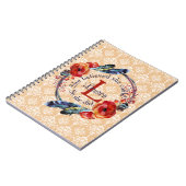 彼女がモノグラム信じのフローラを行うことができる ノートブック (左側)