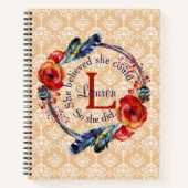 彼女がモノグラ信じムフローラを好む ノートブック (正面)